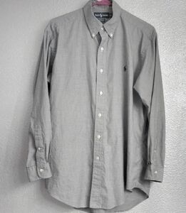 Polo Ralph Lauren Yarmouth 100% Cotton Button Down Shirt   32/33  Neck 15 1/2